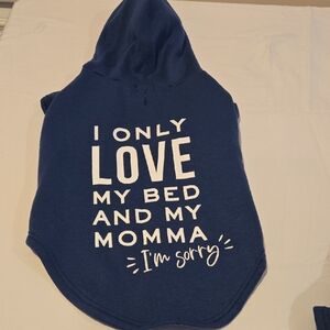 Blue Dog Hoodie with Fun Print